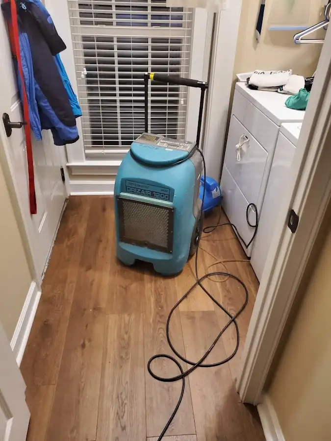 Commercial dehumidifier deployed for Flood Damage Cleanup in Wabash